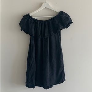 Zara off the shoulder ruffled dress